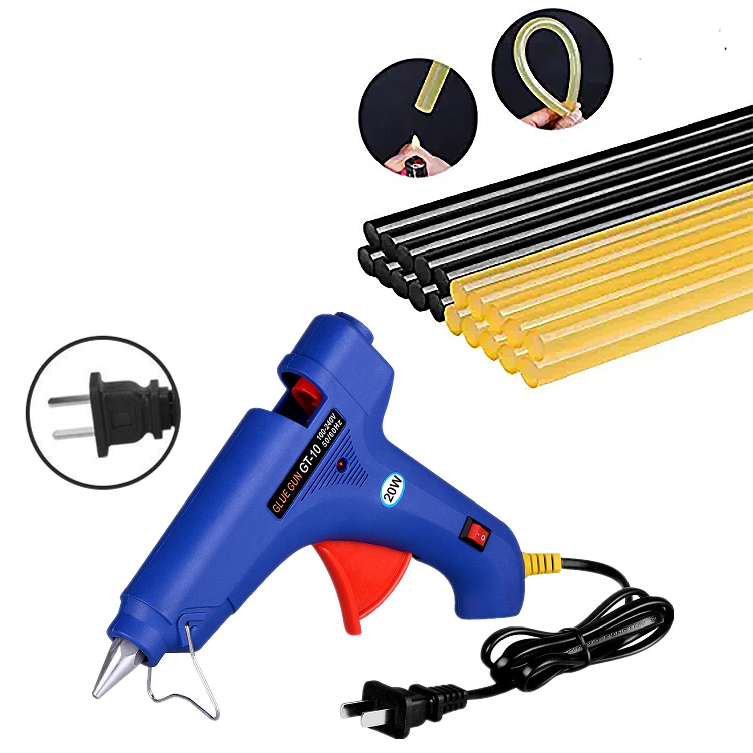 Glue Sticks for 20W Hot Glue Gun DIY Arts Craft Auto Body Dent Removal Kit 20PCS Glue Sticks for 20W Hot Glue Gun DIY Arts Craft Auto Body Dent Removal Kit 20PCS